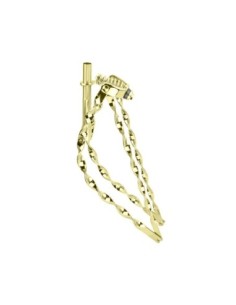 26 Lowrider Bent Flat Twisted Spring Fork 1 Inch Gold.